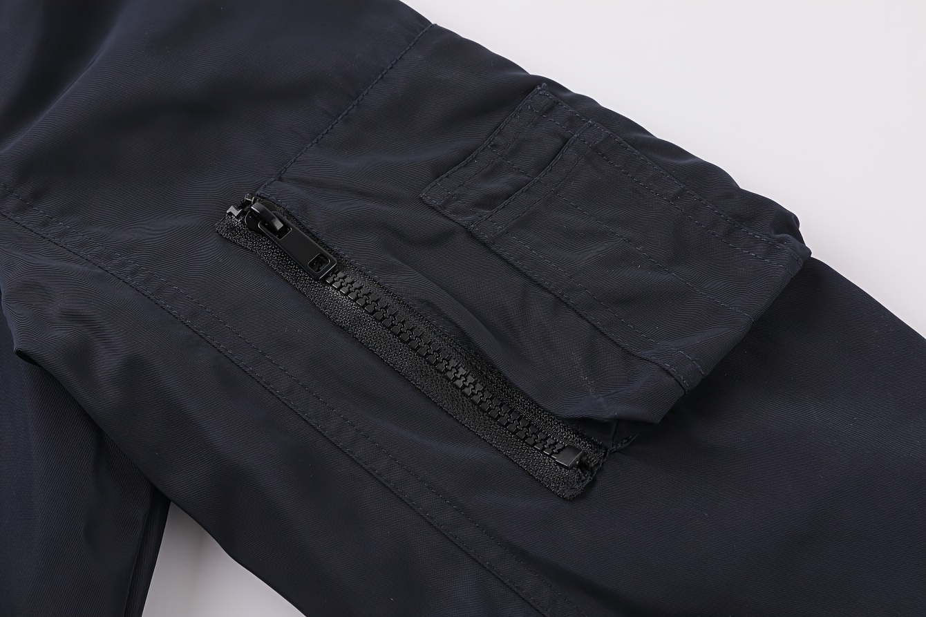 mens cargo jacket casual stand collar windbreaker jacket jacket for outdoor activities details 12