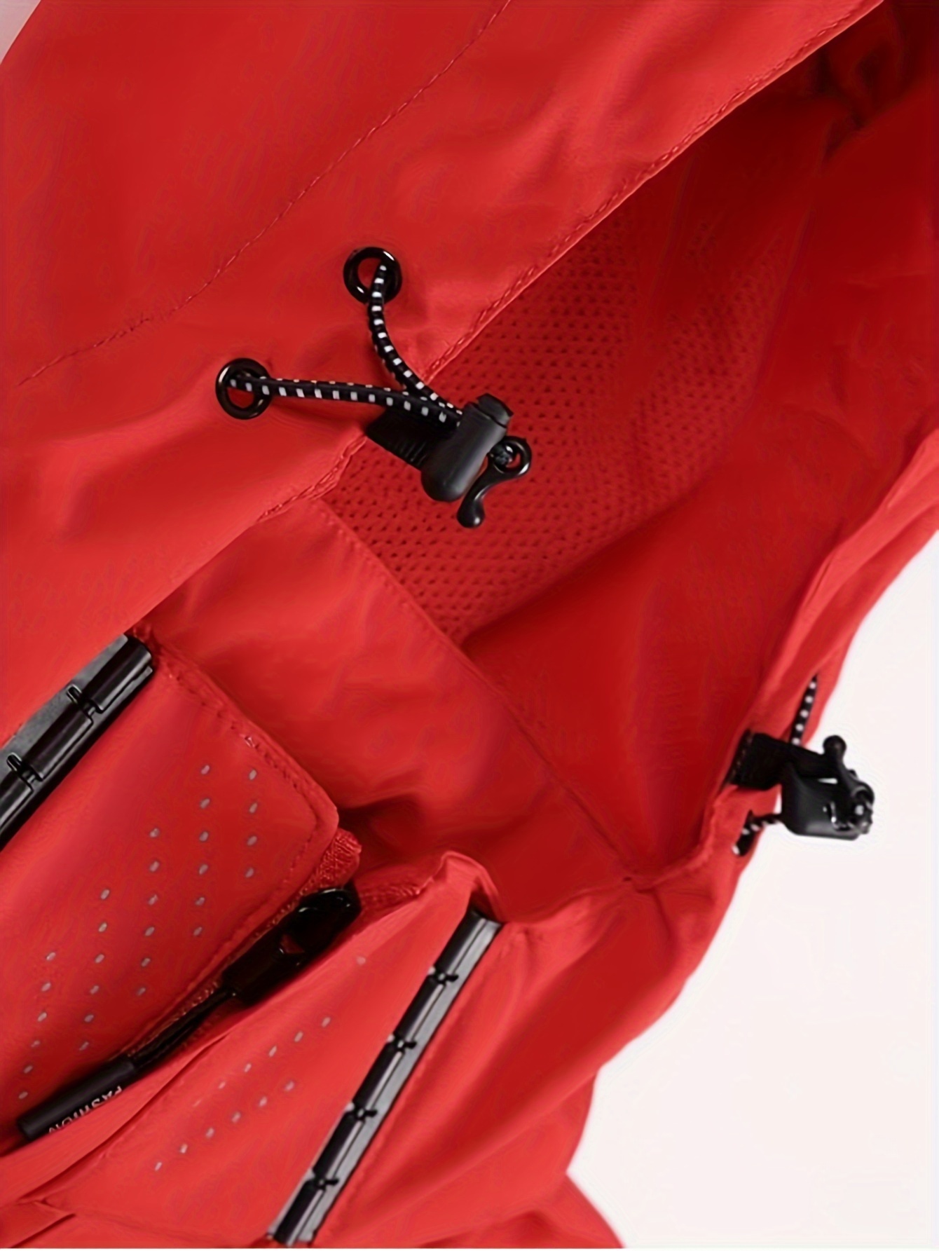 chic solid windbreaker hooded jacket mens casual zip up jacket coat for outdoor activities details 4