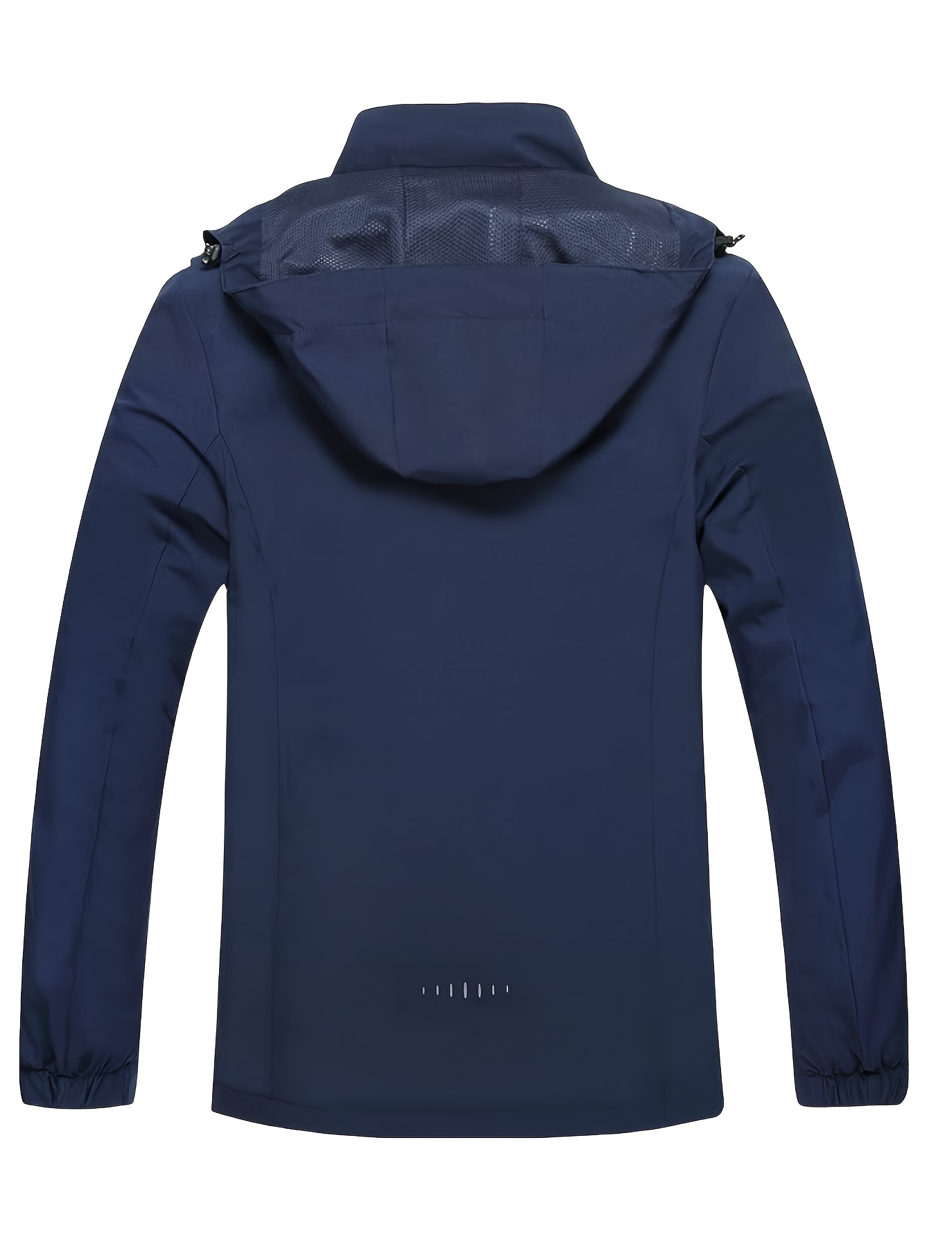 chic solid windbreaker hooded jacket mens casual zip up jacket coat for outdoor activities details 38