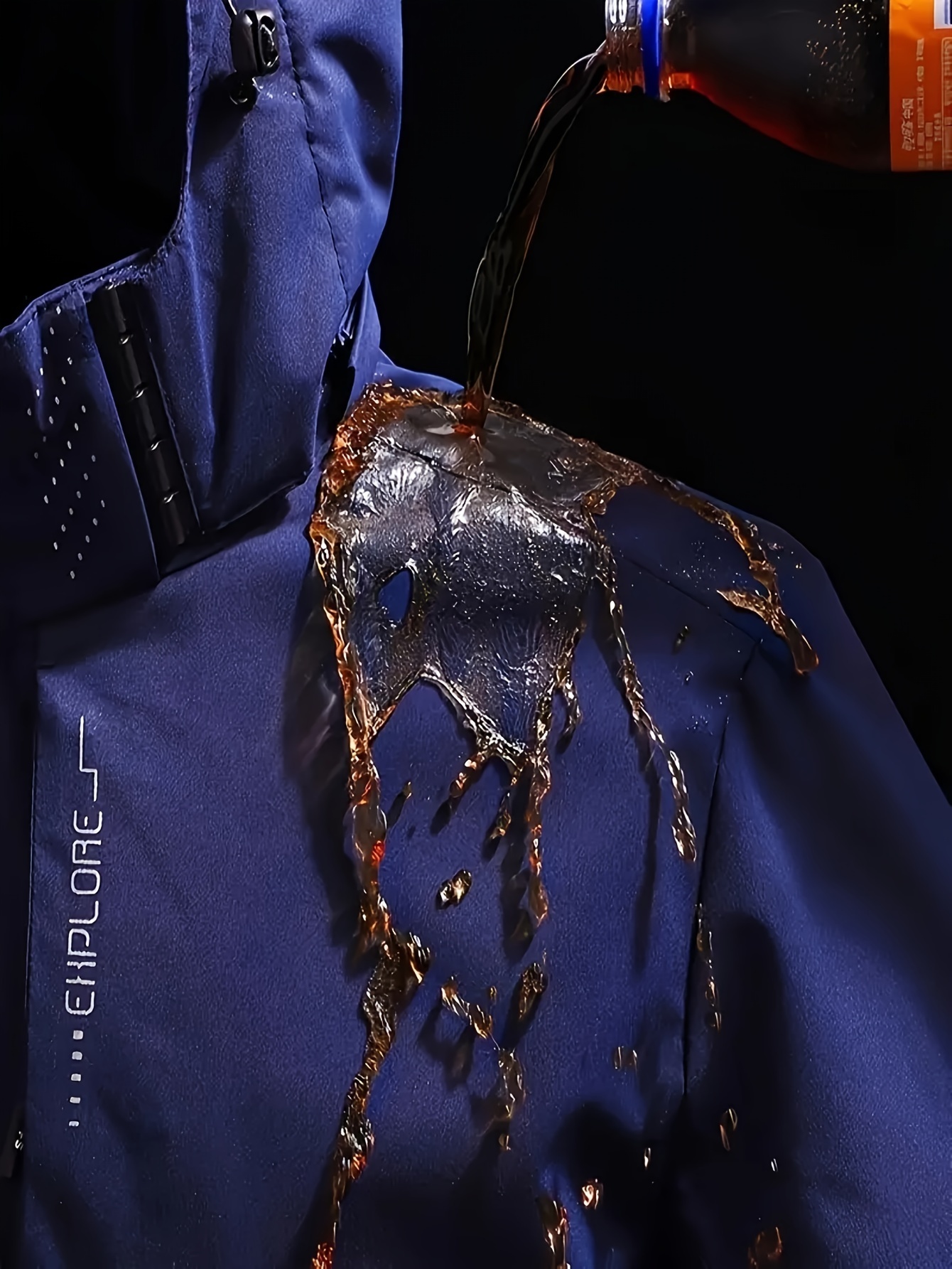 chic solid windbreaker hooded jacket mens casual zip up jacket coat for outdoor activities details 40