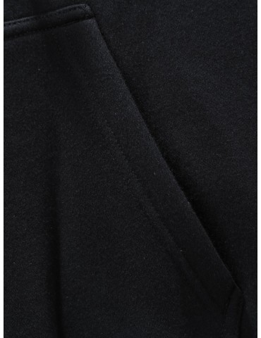 Plus Size Polyester Hoodie with Miller Lite Print, Casual Knit Fabric Hooded Sweatshirt with Slight Stretch, Regular Fit Alphabet Pattern Fashion Pullover