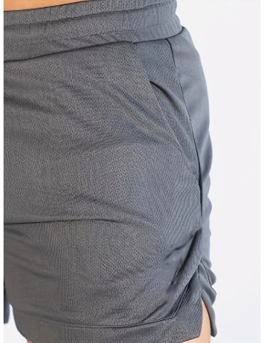 Men's Original Design Printed Geometric Pattern Athletic Shorts, Muscle Fitness Brother Summer Running Training, Quick-Dry Breathable Polyester Shorts, Regular Fit, Mid-Waist, Basketball Sports Style