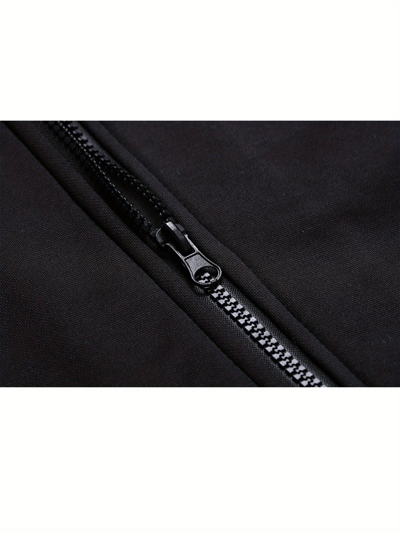 winter mens fleece hoodies full zip up coat hooed sweatshirt warm   coats kangaroo pockets details 0